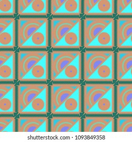 Abstract color seamless pattern for new background.