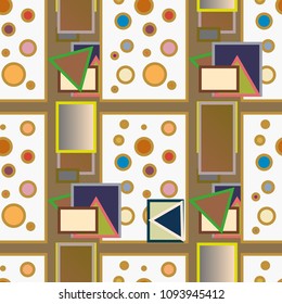 Abstract color seamless pattern for new background.