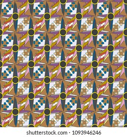 Abstract color seamless pattern for new background.