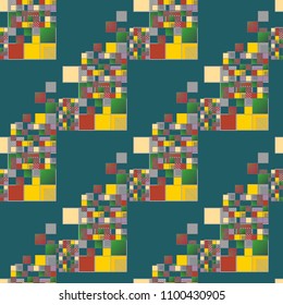 Abstract color seamless pattern for new background.