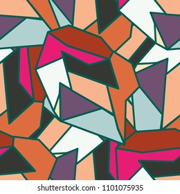 Abstract color seamless pattern for new background.