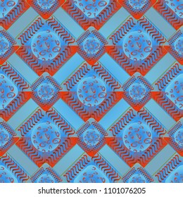 Abstract color seamless pattern for new background.