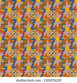 Abstract color seamless pattern for new background.