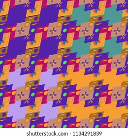 Abstract color seamless pattern for new background.