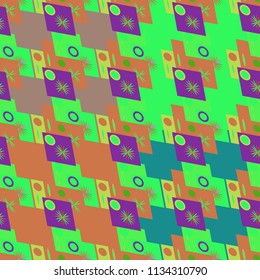 Abstract color seamless pattern for new background.