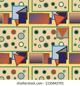 Abstract color seamless pattern for new background.