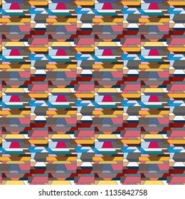 Abstract color seamless pattern for new background.