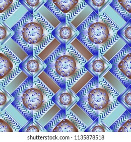 Abstract color seamless pattern for new background.