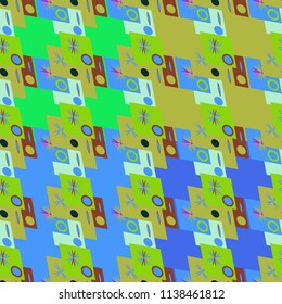 Abstract color seamless pattern for new background.