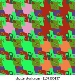 Abstract color seamless pattern for new background.