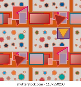 Abstract color seamless pattern for new background.
