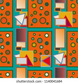 Abstract color seamless pattern for new background.