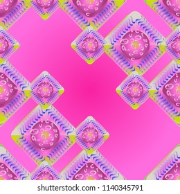 Abstract color seamless pattern for new background.