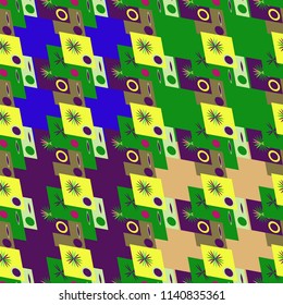 Abstract color seamless pattern for new background.