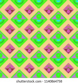 Abstract color seamless pattern for new background.
