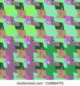 Abstract color seamless pattern for new background.