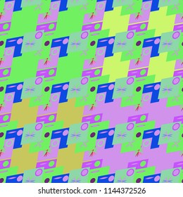 Abstract color seamless pattern for new background.