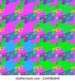 Abstract color seamless pattern for new background.