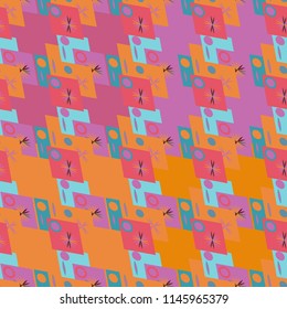 Abstract color seamless pattern for new background.