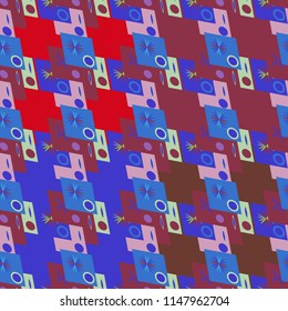 Abstract color seamless pattern for new background.