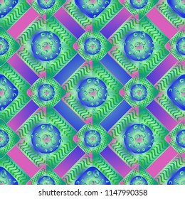 Abstract color seamless pattern for new background.