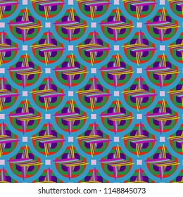 Abstract color seamless pattern for new background.