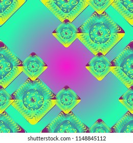 Abstract color seamless pattern for new background.
