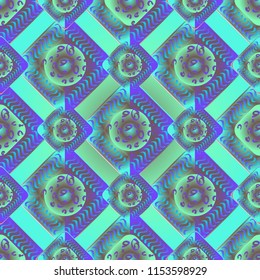 Abstract color seamless pattern for new background.