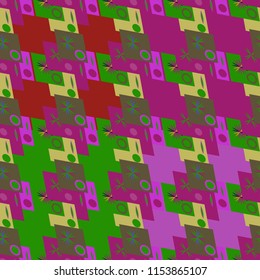 Abstract color seamless pattern for new background.