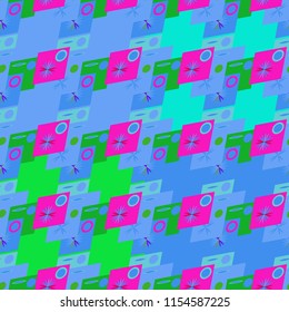 Abstract color seamless pattern for new background.