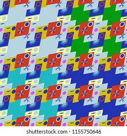 Abstract color seamless pattern for new background.