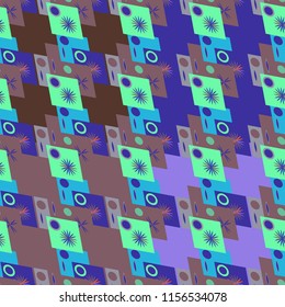 Abstract color seamless pattern for new background.