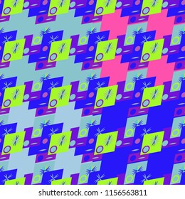 Abstract color seamless pattern for new background.