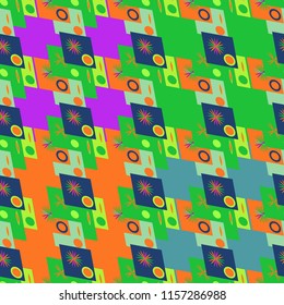 Abstract color seamless pattern for new background.