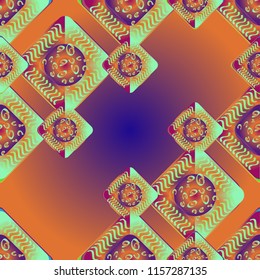 Abstract color seamless pattern for new background.