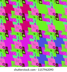 Abstract color seamless pattern for new background.