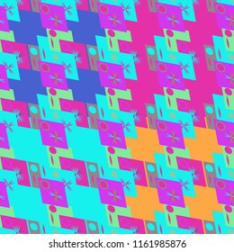 Abstract color seamless pattern for new background.