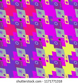 Abstract color seamless pattern for new background.