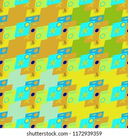 Abstract color seamless pattern for new background.
