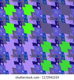 Abstract color seamless pattern for new background.