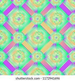 Abstract color seamless pattern for new background.