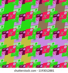 Abstract color seamless pattern for new background.