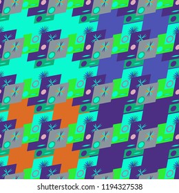 Abstract color seamless pattern for new background.