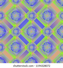 Abstract color seamless pattern for new background.