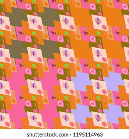 Abstract color seamless pattern for new background.