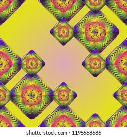 Abstract color seamless pattern for new background.