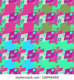 Abstract color seamless pattern for new background.