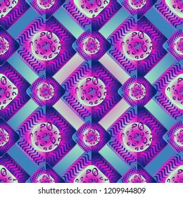Abstract color seamless pattern for new background.