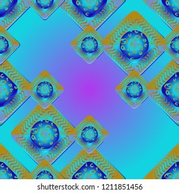 Abstract color seamless pattern for new background.