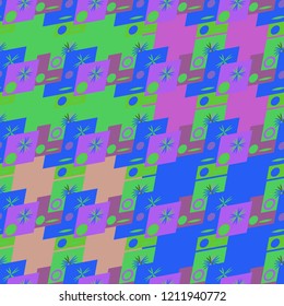 Abstract color seamless pattern for new background.